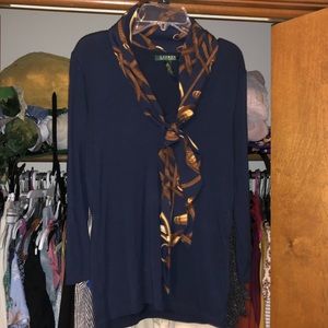 Rate Ralph Lauren blouse with scarf